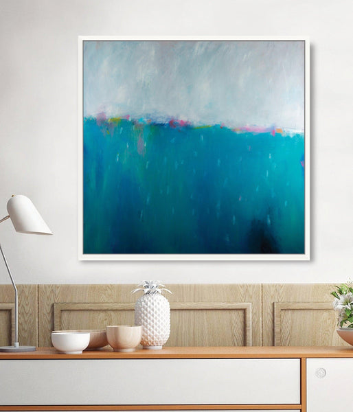 Coastal wall art print, Ocean canvas art print, extra large wall art beach print - camilomattis.com