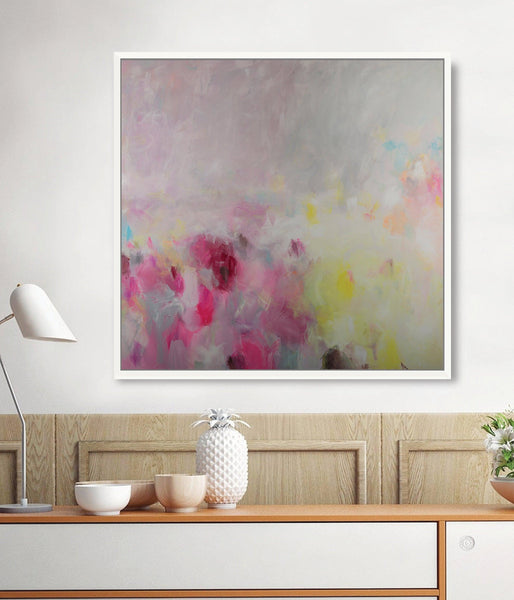 blush pink wall art oversized wall art print, colorful canvas art print extra large wall art print - camilomattis.com