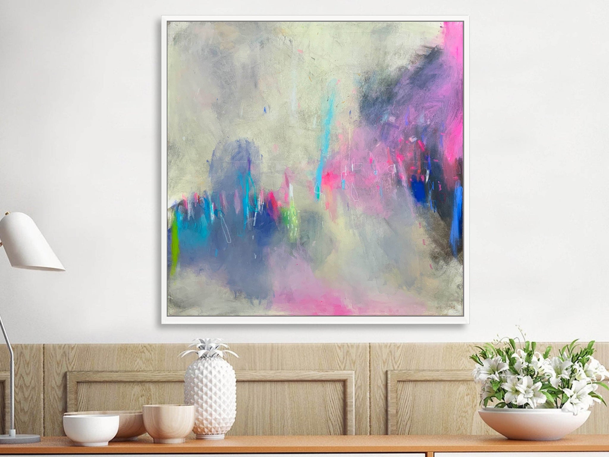 Extra large wall art, Teal wall art abstract painting, gallery wall, large wall art, wall art canvas, Teal abstract, Landscape painting - camilomattis.com