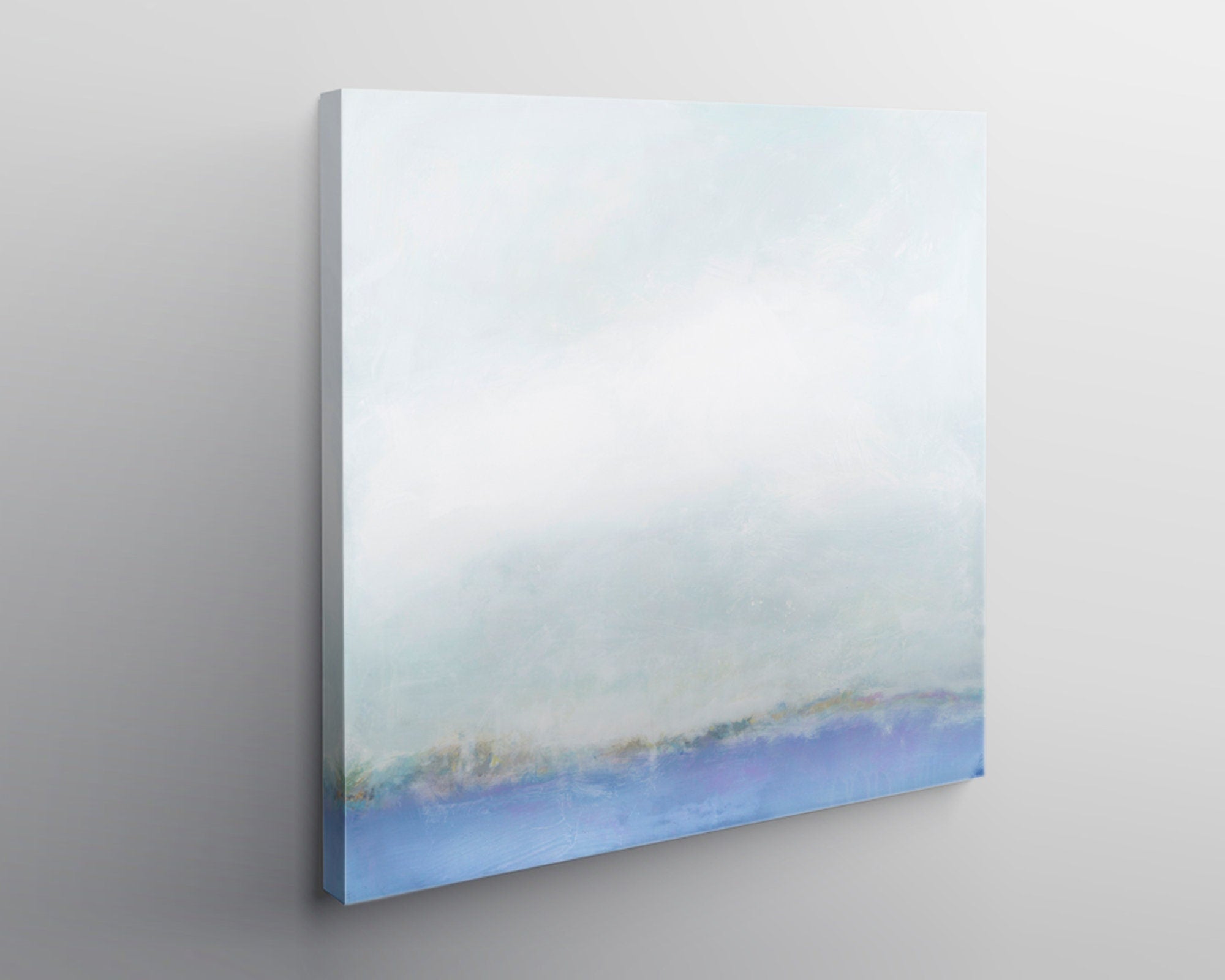 original abstract painting, light blue landscape pastel painting modern, original acrylic abstract art, abstract modern wall art
