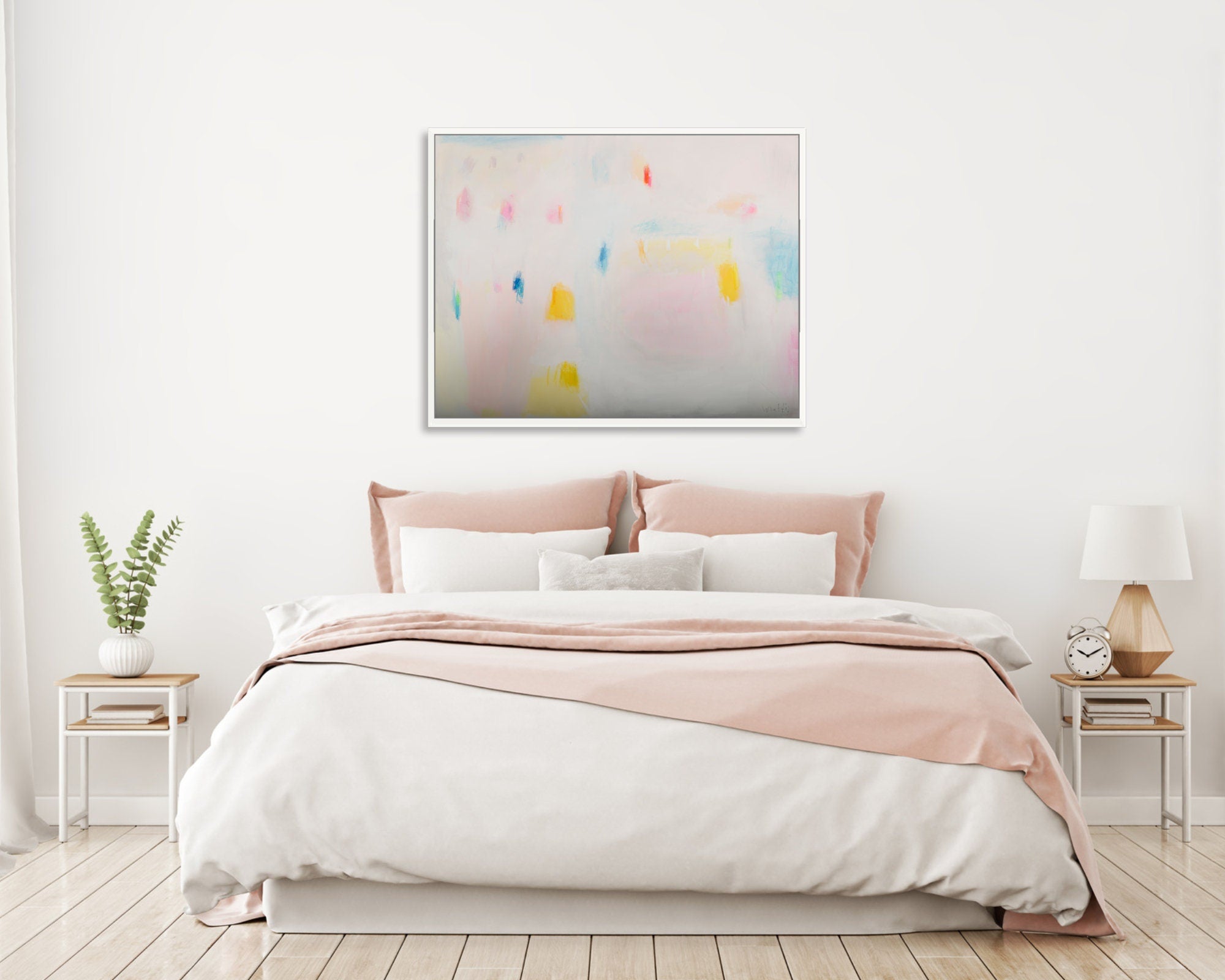Original colorful canvas abstract painting, large wall art, extra large abstract canvas art by Camilo Mattis