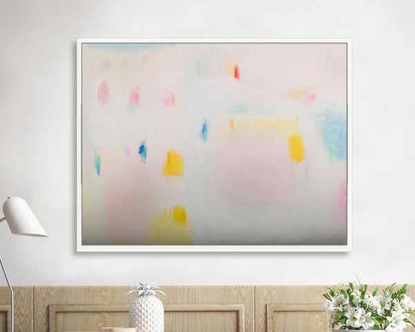 Original colorful canvas abstract painting, large wall art, extra large abstract canvas art by Camilo Mattis