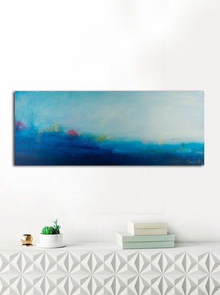 Blue original abstract painting - camilomattis.com